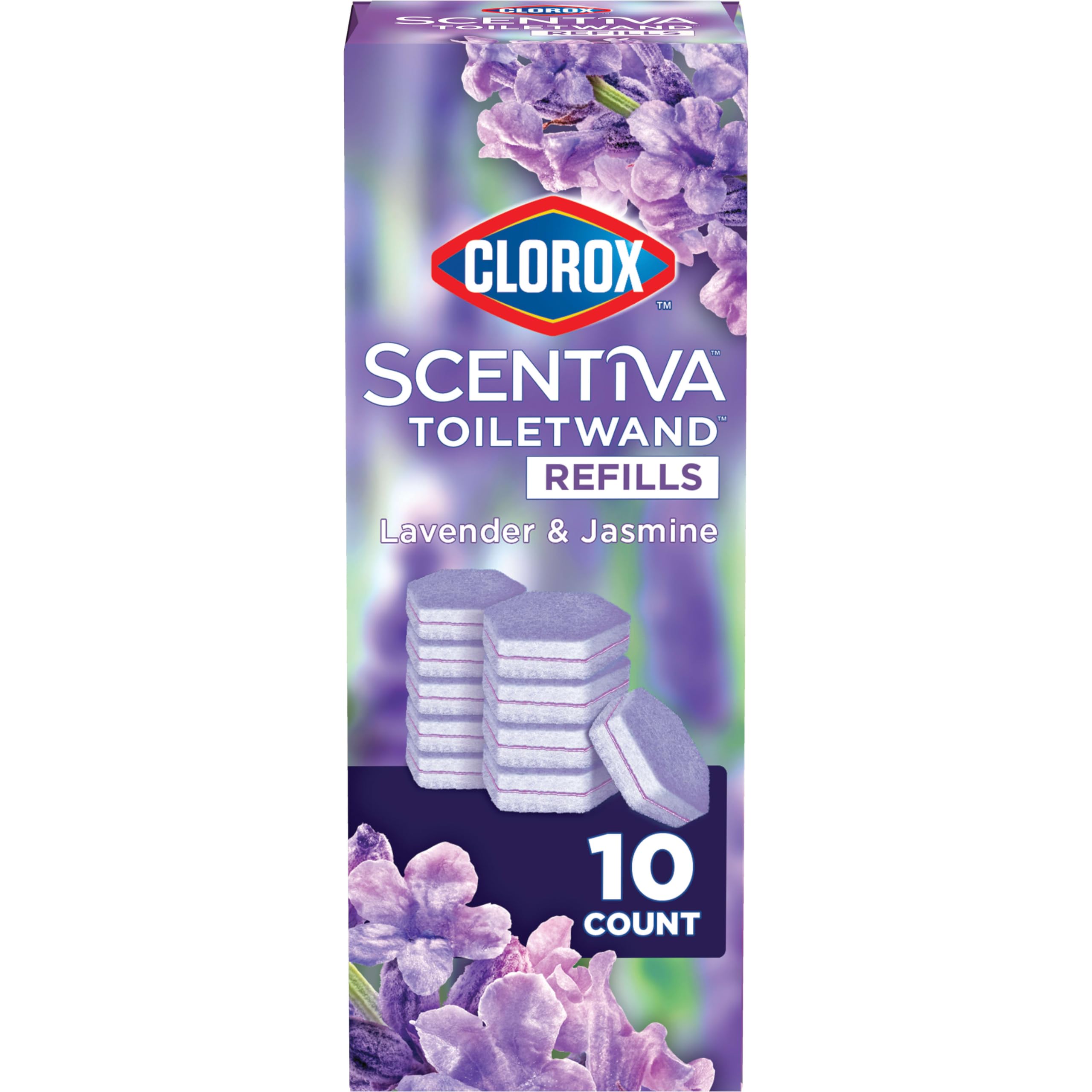 Foto 2 pulgar | Recambios Para Varillas De Inodoro Clorox Scentiva Lavender/jasmine  10 Unidades - Venta Internacional.