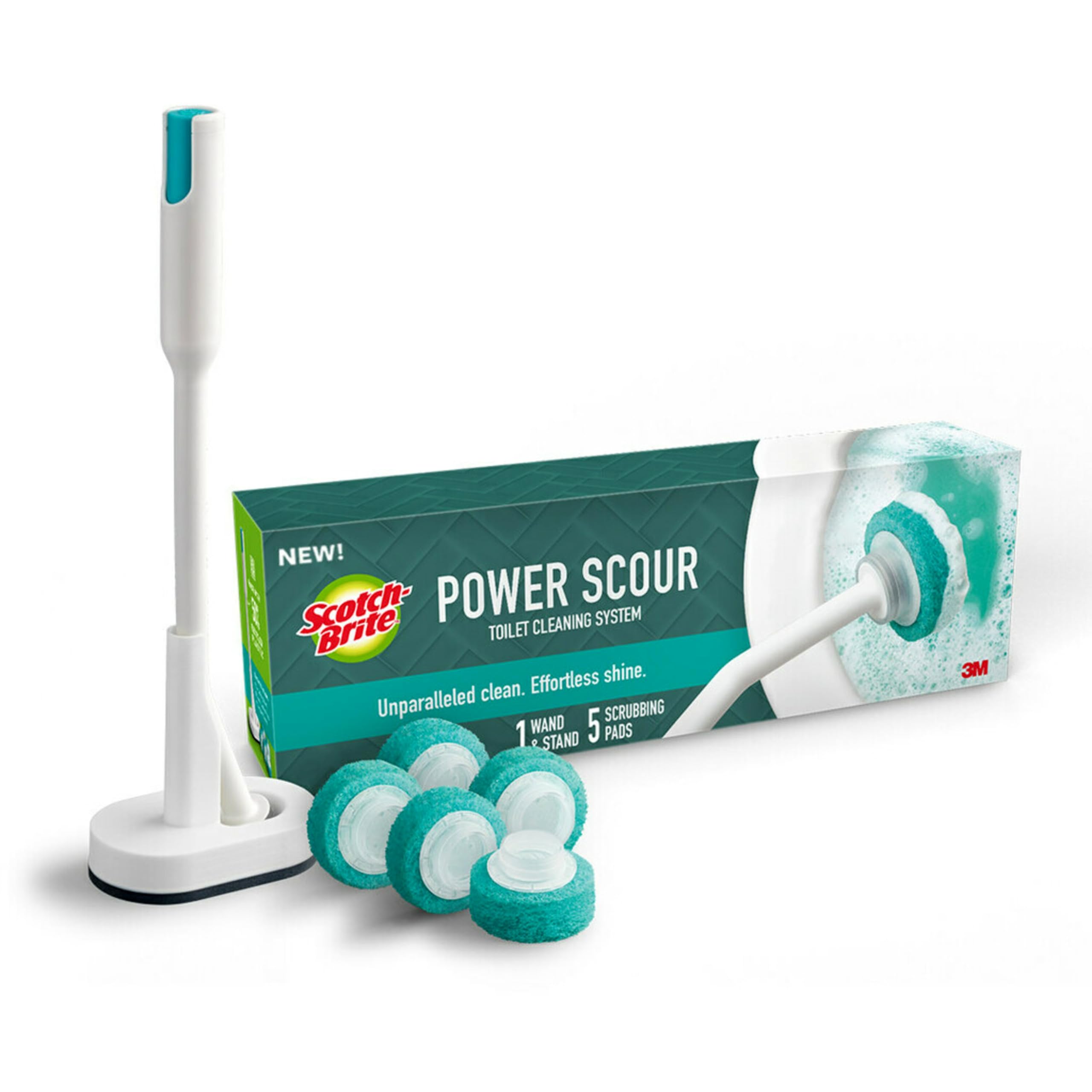 Foto 2 pulgar | Sistema De Limpieza De Inodoros Scotch-brite Power Scour Con 5 Almohadillas - Venta Internacional.