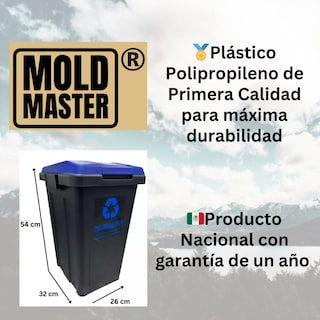 Foto 6 | Botes de Basura Promeyco Organico Inorgánico y Sanitarios 3 Piezas