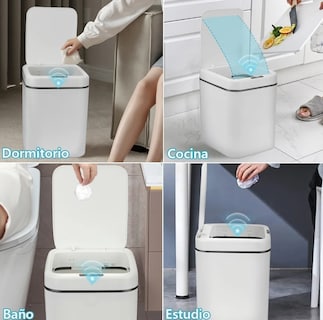 Foto 4 | Cubo De Basura Xtellar Con Sensor Y Botón