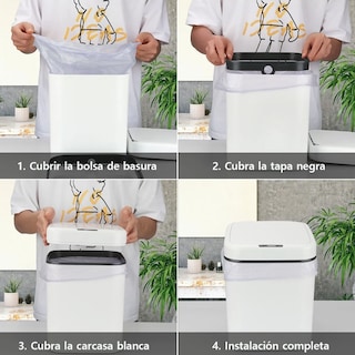 Foto 6 | Cubo De Basura Xtellar Con Sensor Y Botón