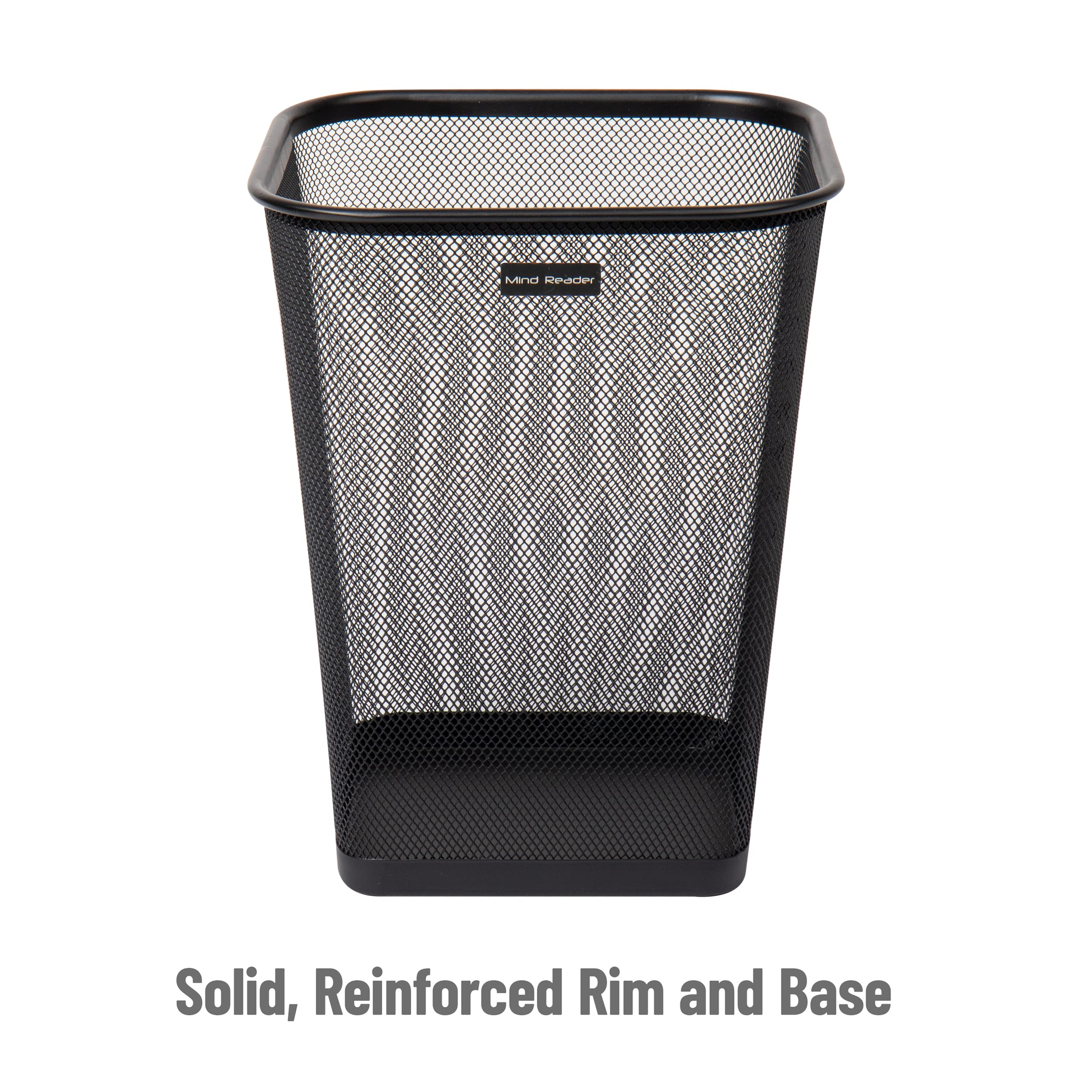 Foto 5 pulgar | Trash Can Mind Reader Mesh Square, 9,75 De Largo X 9,75 De Ancho X 12,25 De Alto, Negro - Venta Internacional.