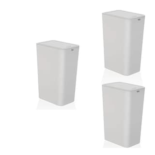 Foto 1 | Bote De Basura Con Tapa Para Baño Cocina Set 3 Cubos Eo Safe Imports Esi-20592 Multicolor