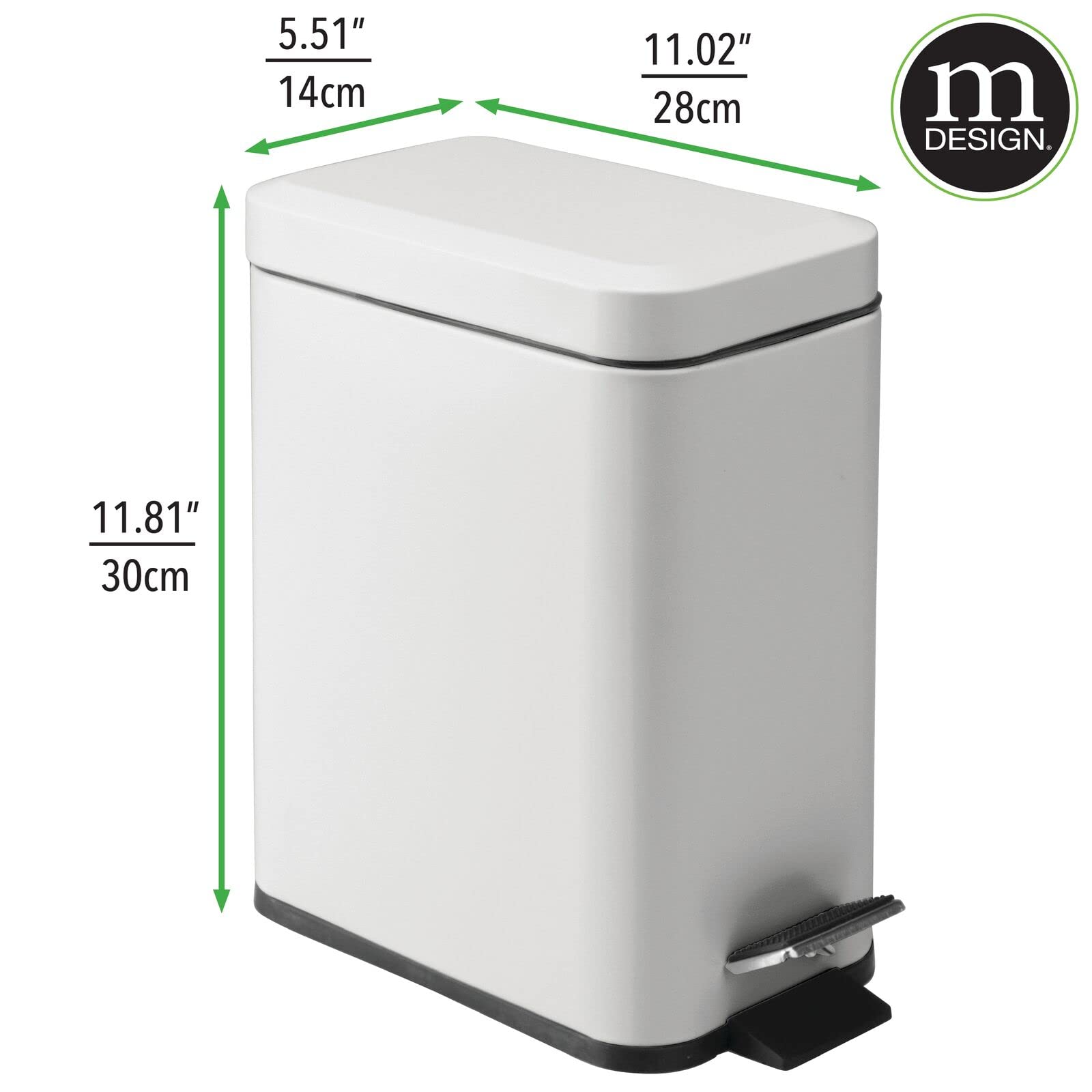 Foto 4 pulgar | Cubo De Basura Con Pedal  Diseño M  Con Tapa Y Cubo De Plástico De 5 Litros - Venta Internacional.
