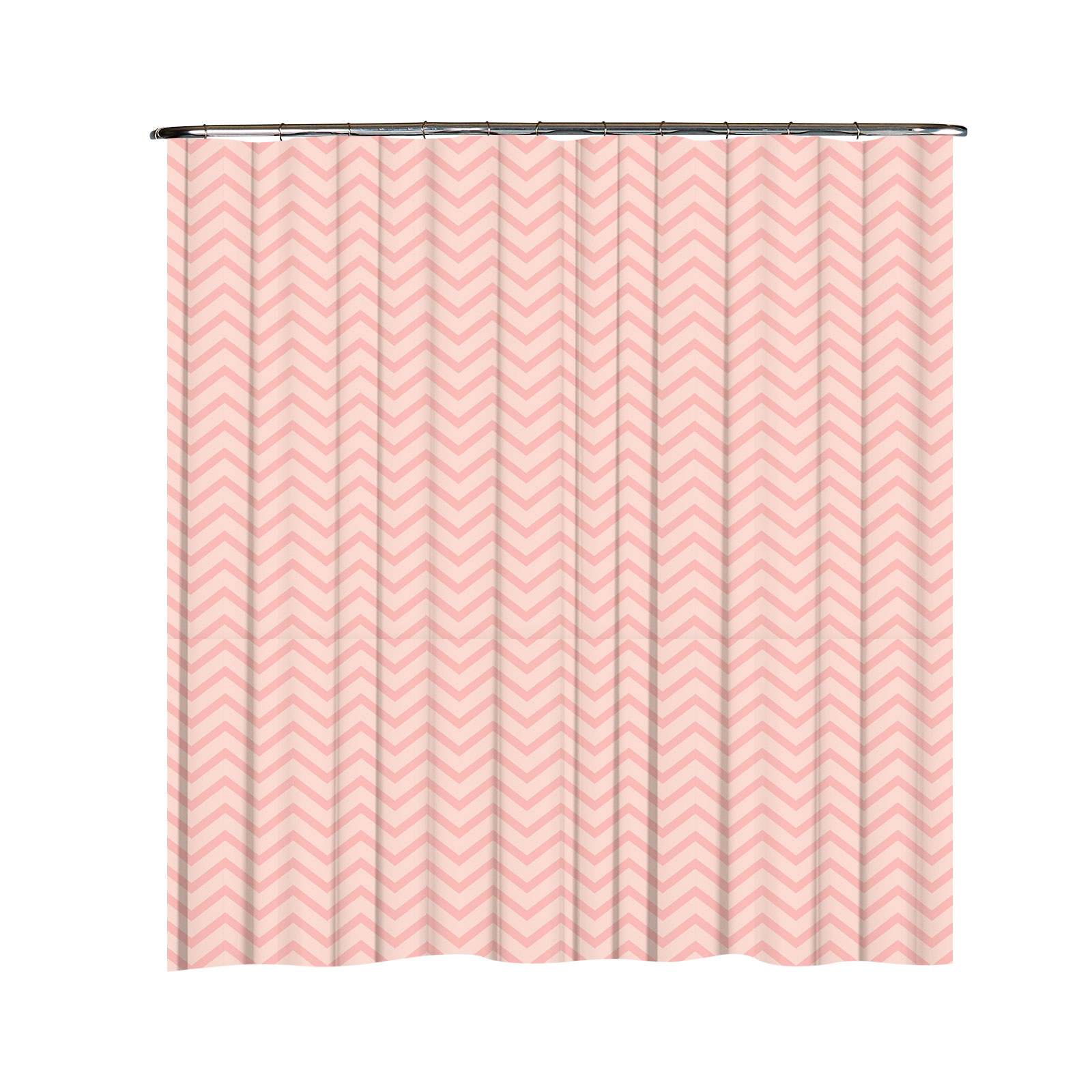 Foto 1 | Cortina para Baño PROVIDENCIA Zigzags Pink color Rosa