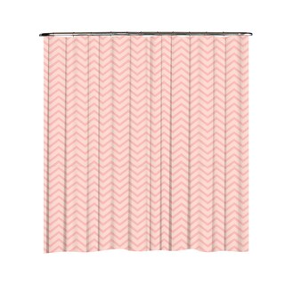Foto 1 | Cortina para Baño PROVIDENCIA Zigzags Pink color Rosa