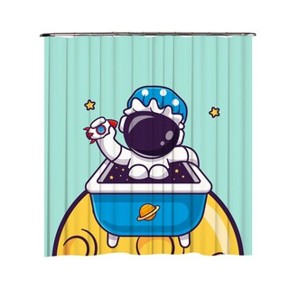 Foto 1 | Cortina para Baño PROVIDENCIA Space Man Clean