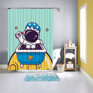Foto 2 | Cortina para Baño PROVIDENCIA Space Man Clean