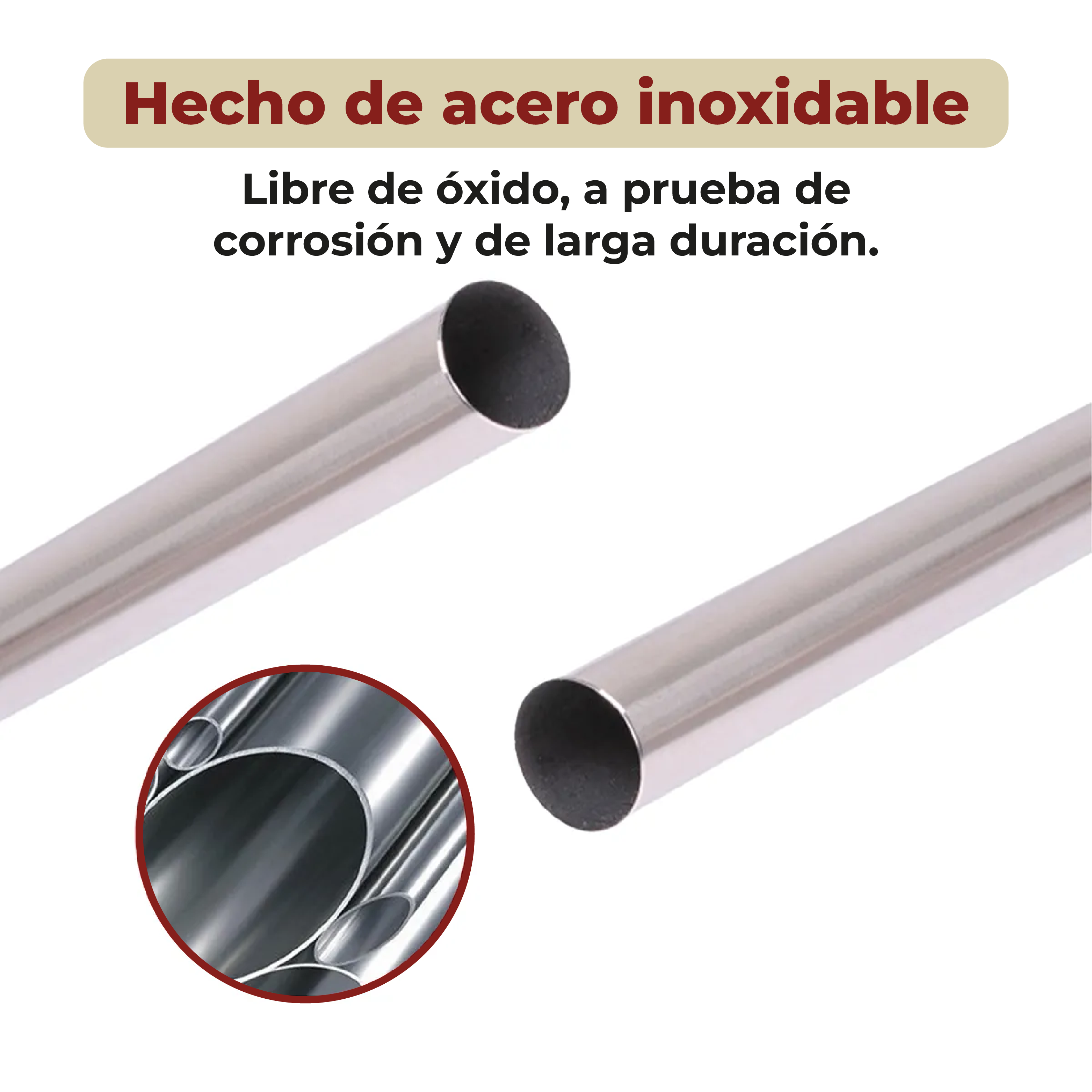 Foto 7 pulgar | Tubo para Cortina de Baño Barra Ajustable 1.1 x 2 m Plateado