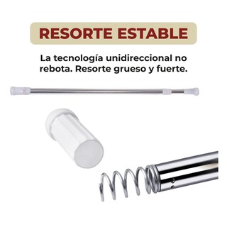 Foto 7 | Tubo para Cortina de Baño Barra Ajustable 1.1 x 2 m Plateado