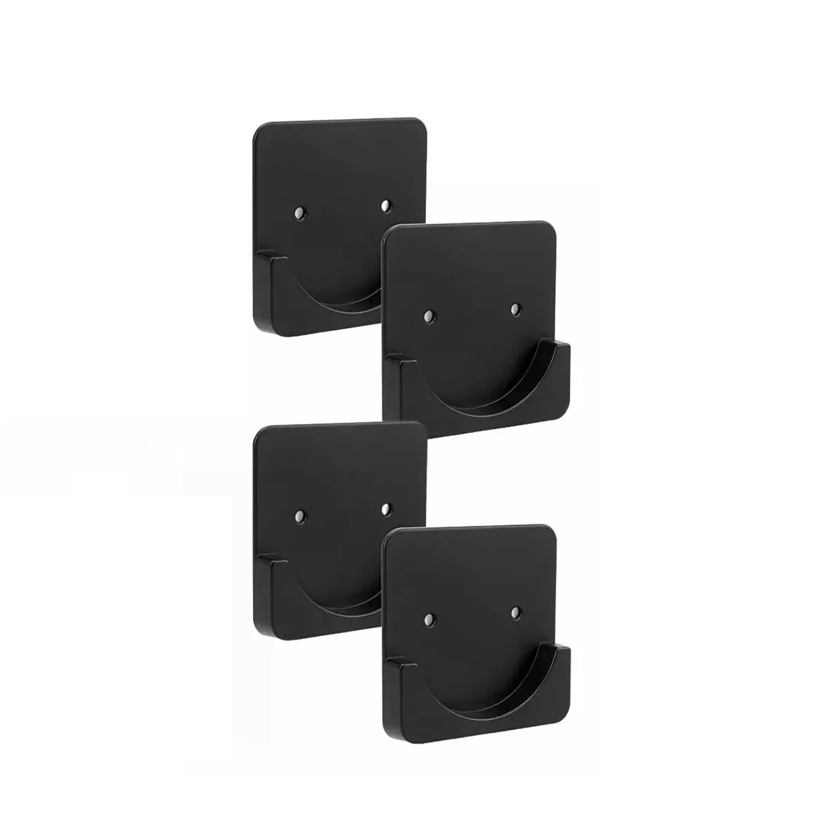 Foto 2 pulgar | Soporte De Barra De Cortina Ganchos De Pared Cortinero 4pzs Eo Safe Imports Esi-15603 Negro