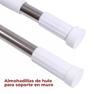 Foto 4 | Tubo Para Cortina De Baño Ajustable 70 Cm - 120 Cm
