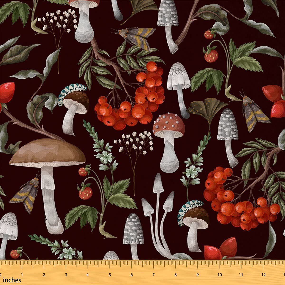 Foto 2 pulgar | Tela Impermeable Castle Fairy Wild Mushroom By The Yard - Venta Internacional.