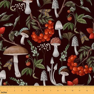 Foto 1 | Tela Impermeable Castle Fairy Wild Mushroom By The Yard - Venta Internacional.
