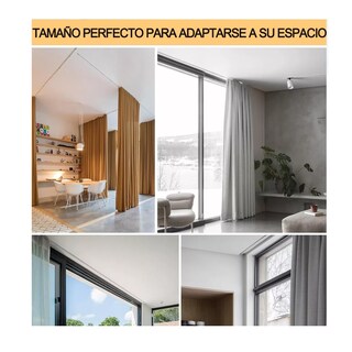 Foto 3 | Silenciosos Riel De Cortina De Techo Flexible Montaje Curvo Belug Blanco