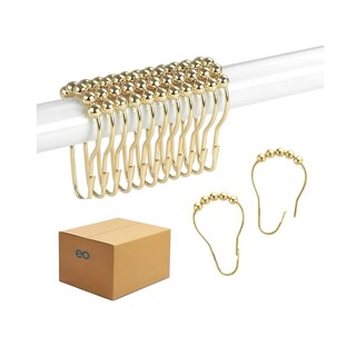 Foto 1 | Kit De 12 Ganchos De Cortina De Baño De Acero Inoxidable Eo Safe Imports Esi-18918 Dorado