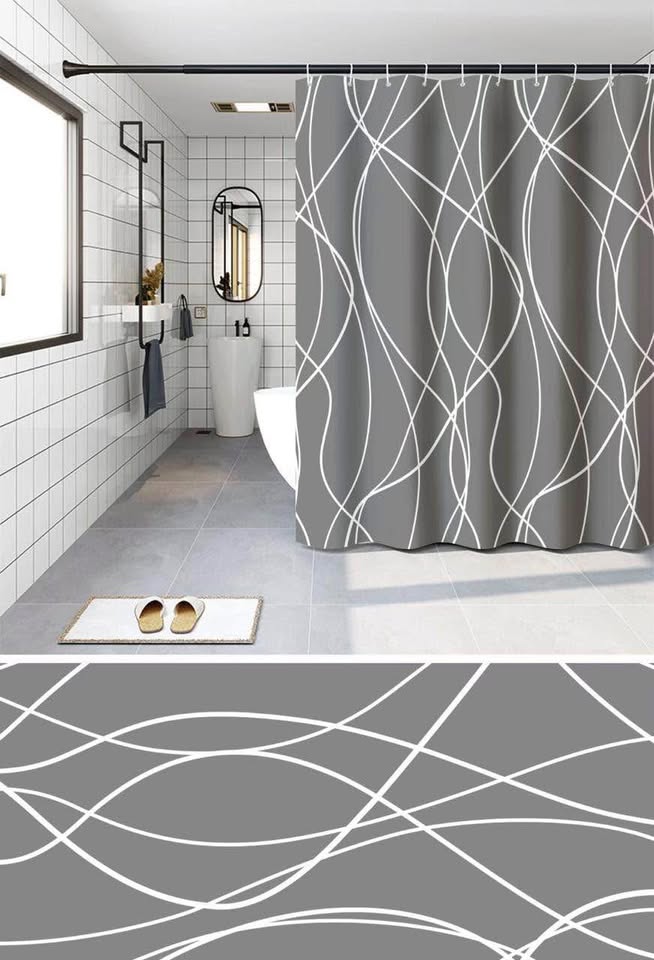 Cortina De Baño Peva Impermeable Argenis 180 X 180 Cm
