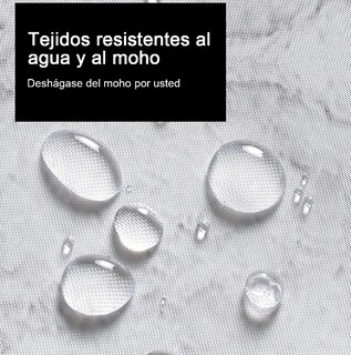 Foto 4 | Elegante Cortina De Baño Xtellar, Impermeable, Antihongo Y Lavable En Máquina 180*180cm