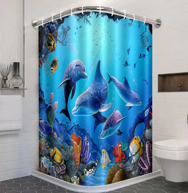 Foto 4 pulgar | Elegante Cortina De Baño Xtellar, Impermeable, Antihongo Y Lavable En Máquina 180*180cm