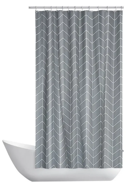 Foto 2 pulgar | Xtellar Cortina De Baño Elegante Y Práctica, Impermeable, Con Ganchos Incluidos