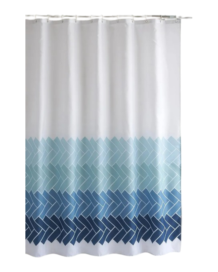 Elegante Cortina De Baño Xtellar Impermeable Y Reusable, 180x180 Cm, Incluye 12 Ganchos Premium