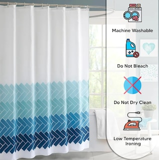 Foto 2 | Elegante Cortina De Baño Xtellar Impermeable Y Reusable, 180x180 Cm, Incluye 12 Ganchos Premium