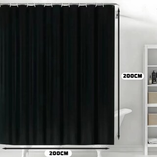 Foto 3 | Cortina De Baño Impermeable 200*200cm Eo Safe Imports Esi-20483 Negro