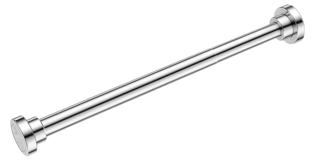 Xtellar Barra De Cortina De Baño Y Ducha Extensible Premium En Acero Inoxidable