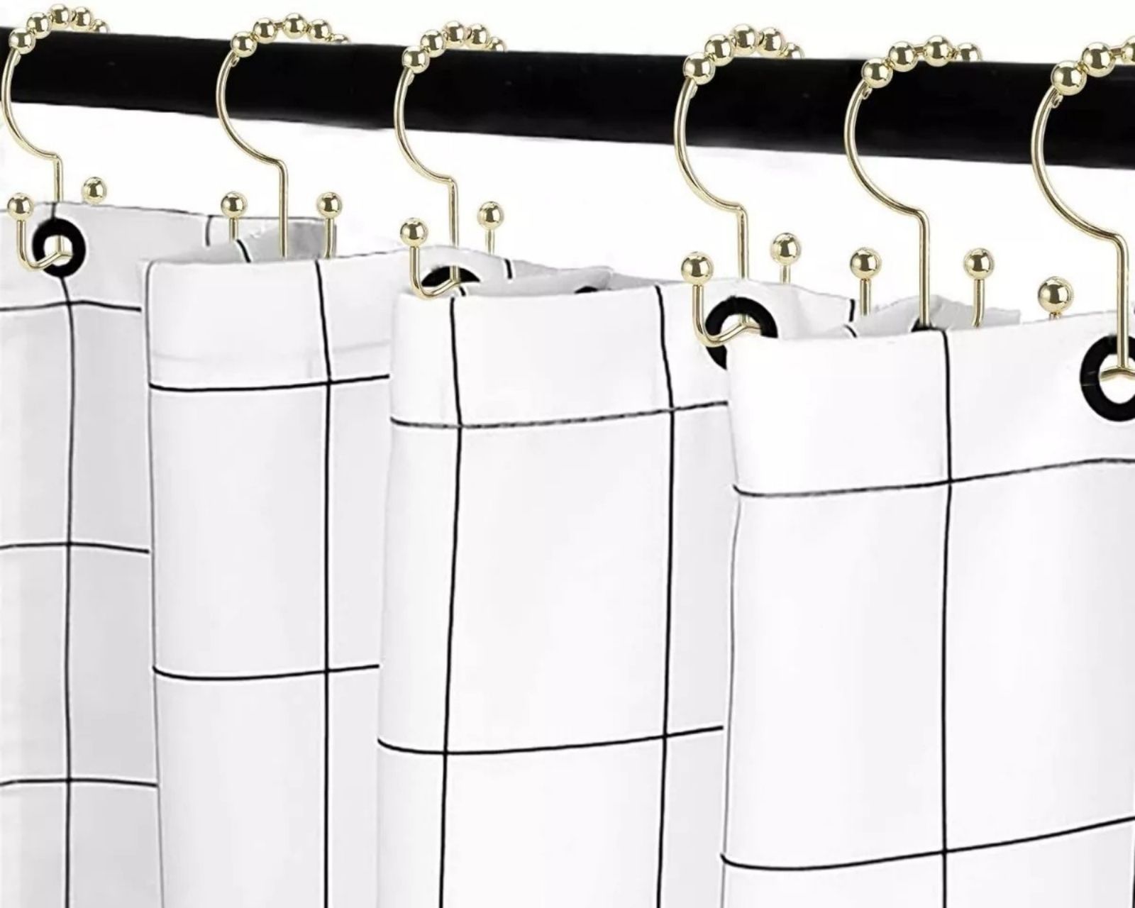 Foto 2 | Ganchos para Cortina de Baño Dobles 12 piezas