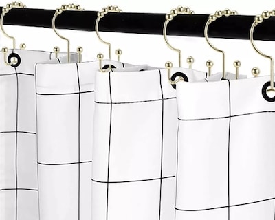 Foto 2 | Ganchos para Cortina de Baño Dobles 12 piezas