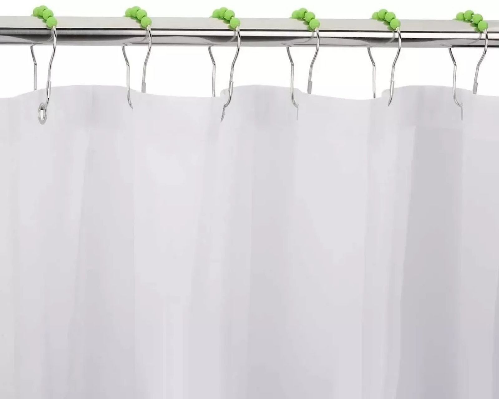 Foto 4 pulgar | Ganchos de Acero Inoxidable para Cortinas de Baño Verdes Set de 12