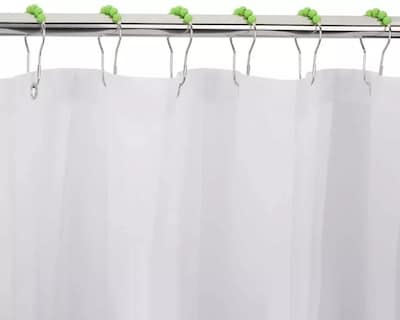 Foto 3 | Ganchos de Acero Inoxidable para Cortinas de Baño Verdes Set de 12