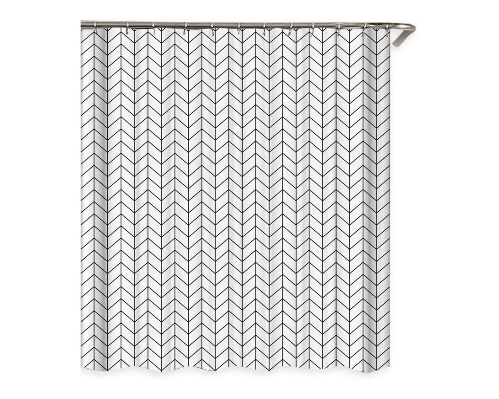 Foto 2 pulgar | Cortina De Baño Impermeable De 180 X 180cm Genérica Con 12 Ganchos Incluidos