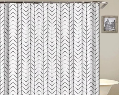 Foto 2 | Cortina De Baño Impermeable De 180 X 180cm Genérica Con 12 Ganchos Incluidos