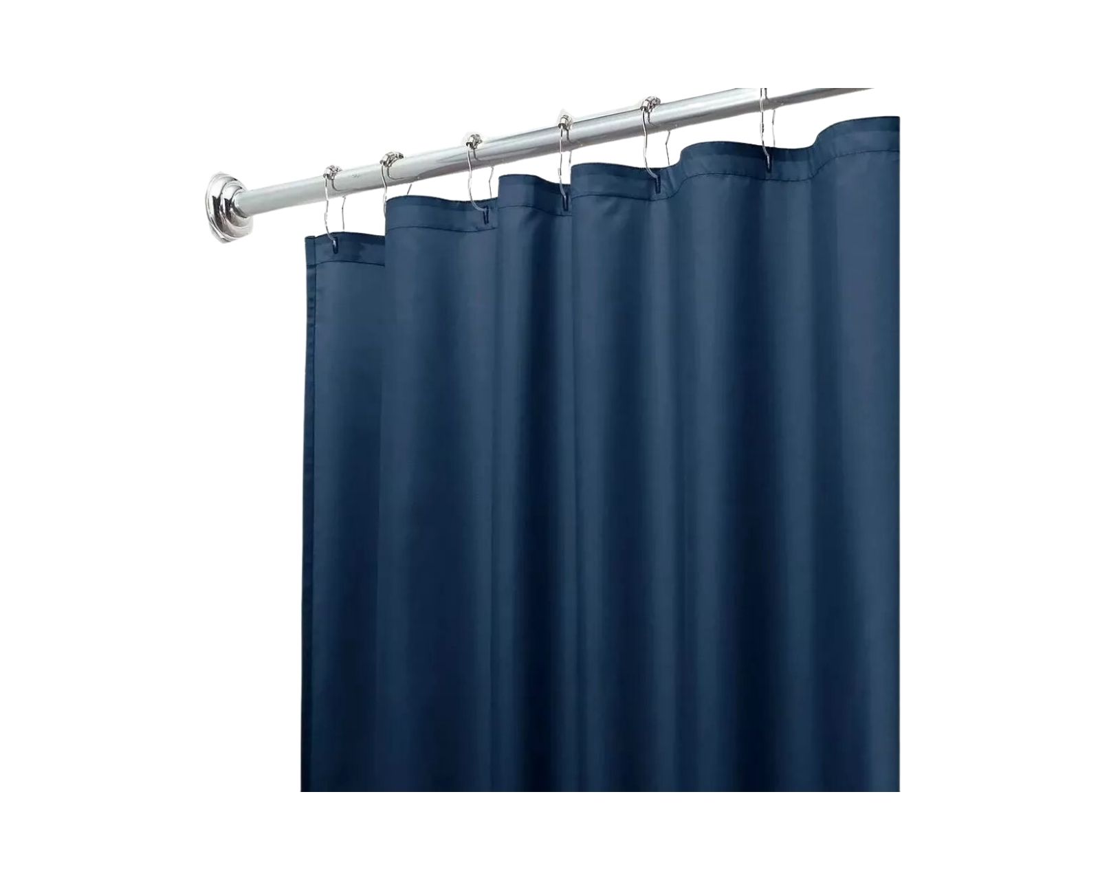 Cortina De Baño Poliéster 214x183cm+ganchos Acero Inoxidable