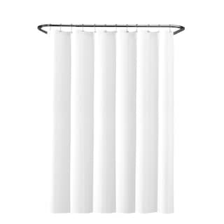 Foto 1 | Cortina de Baño de Poliéster 180 X 180 Cm color Blanco + Ganchos Acero Inoxidable