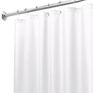 Foto 2 | Cortina de Baño de Poliéster 180 X 180 Cm color Blanco + Ganchos Acero Inoxidable