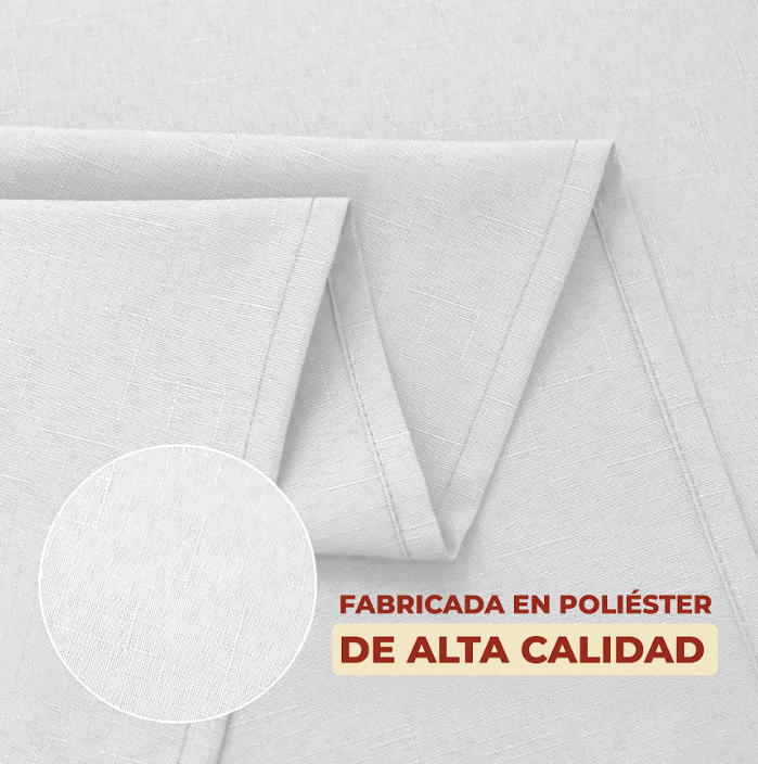 Foto 6 pulgar | Cortina de Baño de Poliéster 180 x 180 cm color Blanco + Ganchos Acero Inoxidable