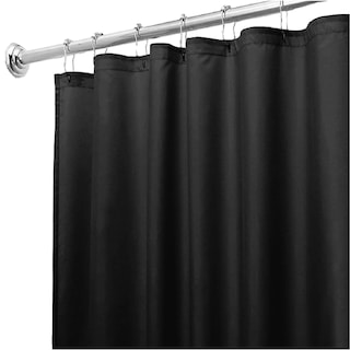 Foto 2 | Cortina para Baño + Ganchos Acero Inoxidable