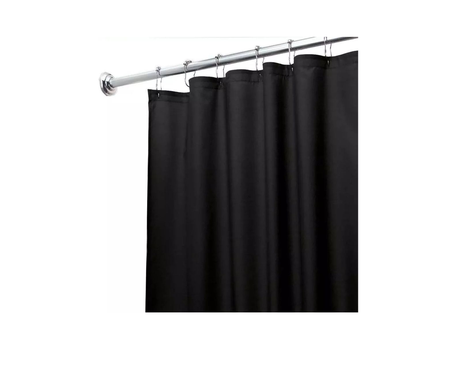 Cortina De Baño Poliéster 200x200cm+ganchos Acero Inoxidable