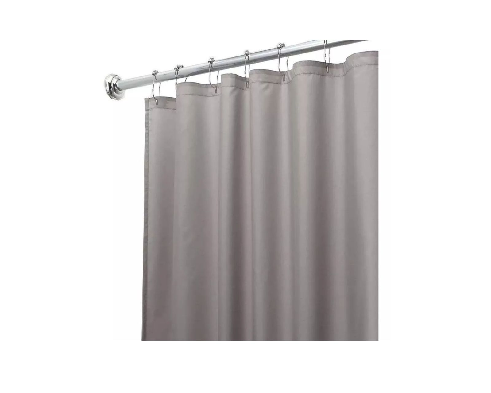 Foto 2 pulgar | Cortina De Baño Poliéster 200x200cm+ganchos Acero Inoxidable