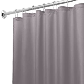 Foto 2 | Cortina de Baño de Poliéster 180 cx 180 cm Gris + Ganchos Acero Inoxidable