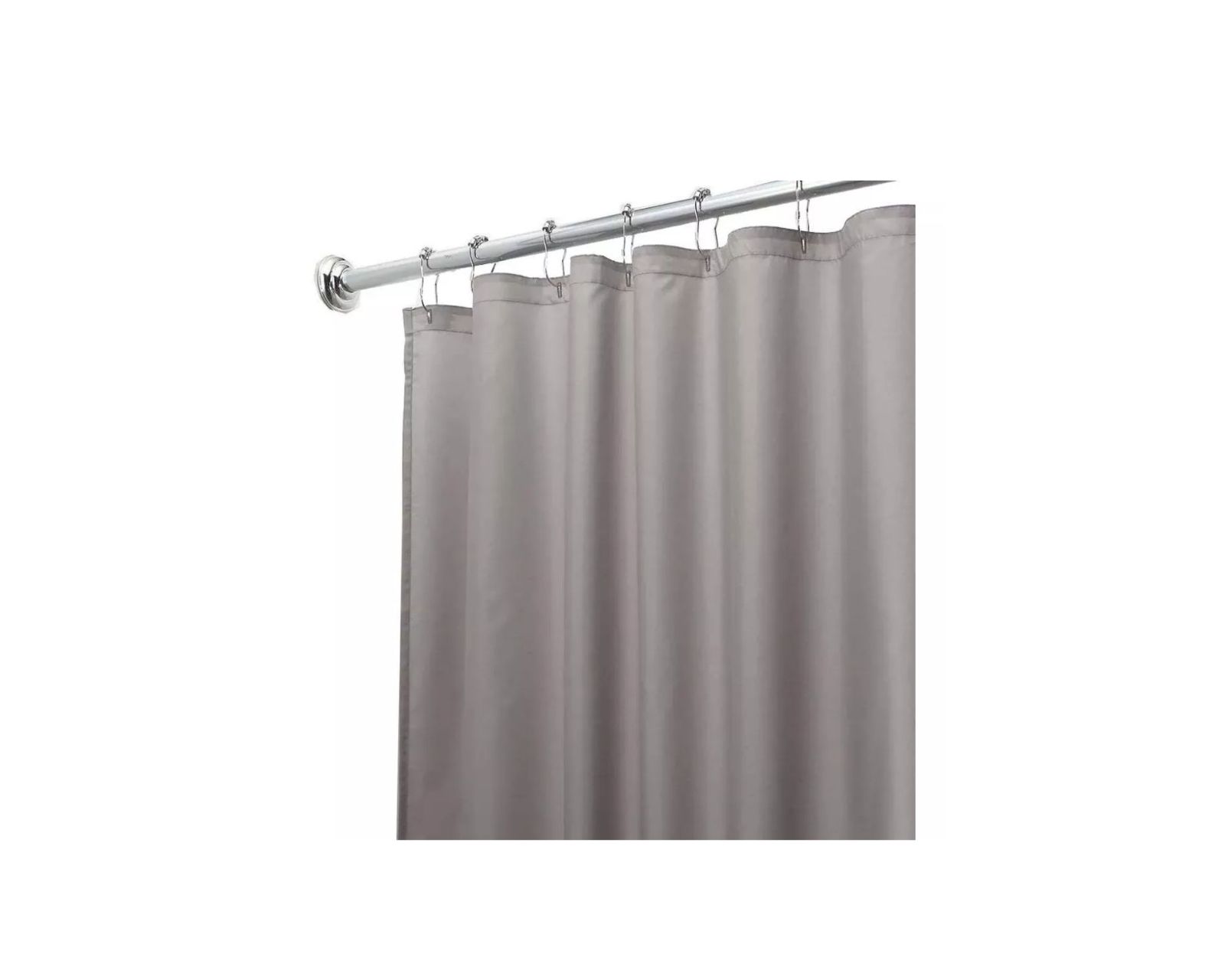 Foto 2 pulgar | Cortina De Baño Poliéster 214x183cm+ganchos Acero Inoxidable