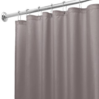 Foto 2 | Cortina De Baño Poliéster 214x183cm+ganchos Acero Inoxidable