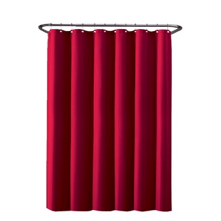 Foto 1 | Cortina de Baño de Poliéster 180 x 180 cm Vino + Ganchos Acero Inoxidable