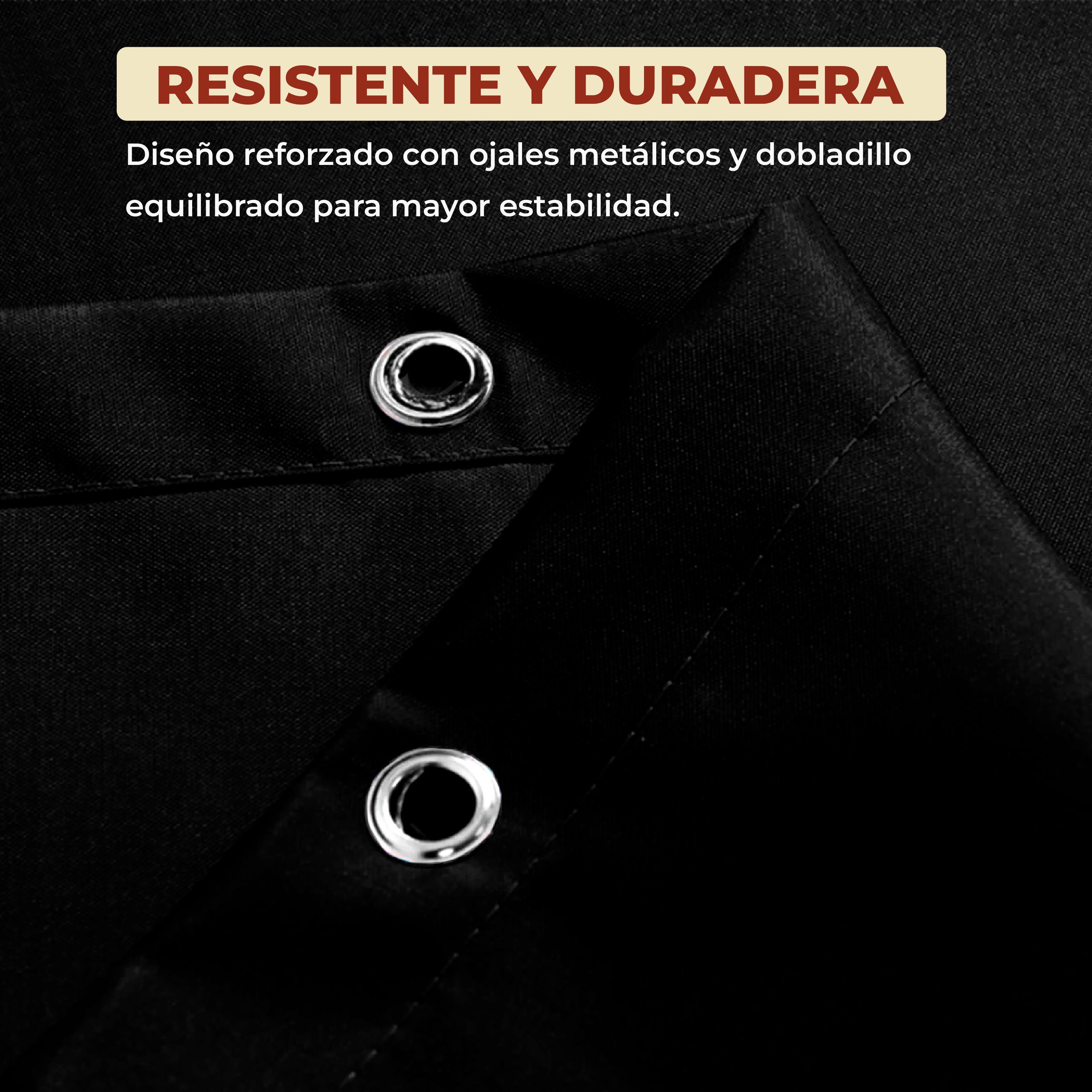 Foto 4 pulgar | Cortina de Baño de Poliéster 214 x 183 cm Negro + Ganchos Acero Inoxidable