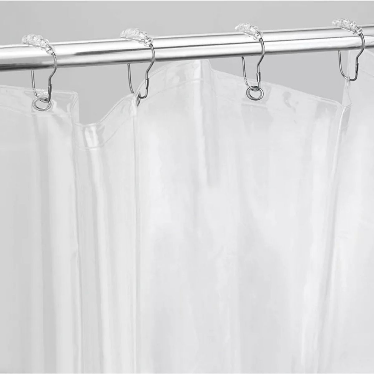 Foto 3 pulgar | Cortina de Baño de Vinil Impermeable 137 x 198 cm Transparente