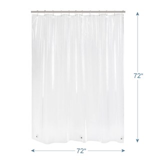 Foto 6 | Forro De Cortina De Ducha Amazerbath 180 X 180 Cm, Peva Transparente - Venta Internacional.