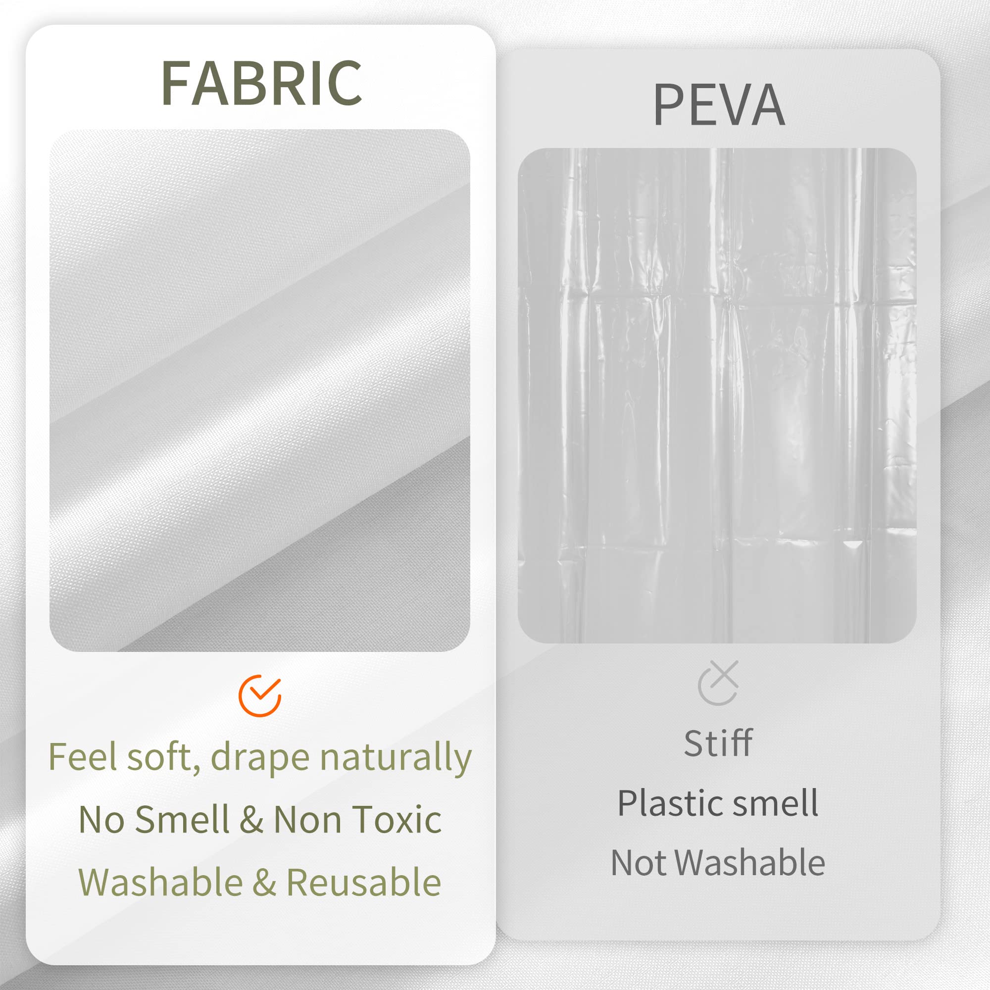 Foto 5 pulgar | Forro de Cortina de Ducha Alyvia Spring Impermeable 180 x 180 cm Blanco - Venta Internacional