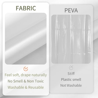 Foto 4 | Forro de Cortina de Ducha Alyvia Spring Impermeable 180 x 180 cm Blanco - Venta Internacional